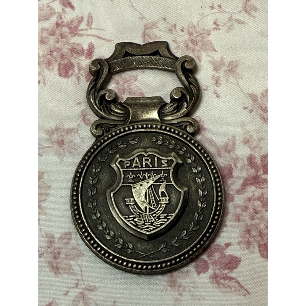 Vintage Paris Souvenir Metal Bottle Opener Eiffel Tower Arc de Triomphe 3"